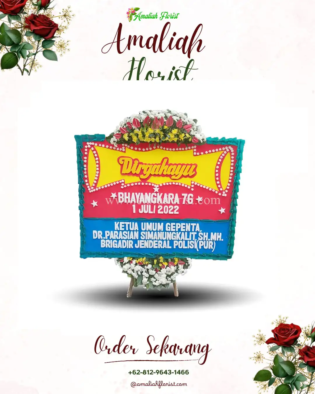 Papan Bunga HUT Ulang Tahun Nglurup